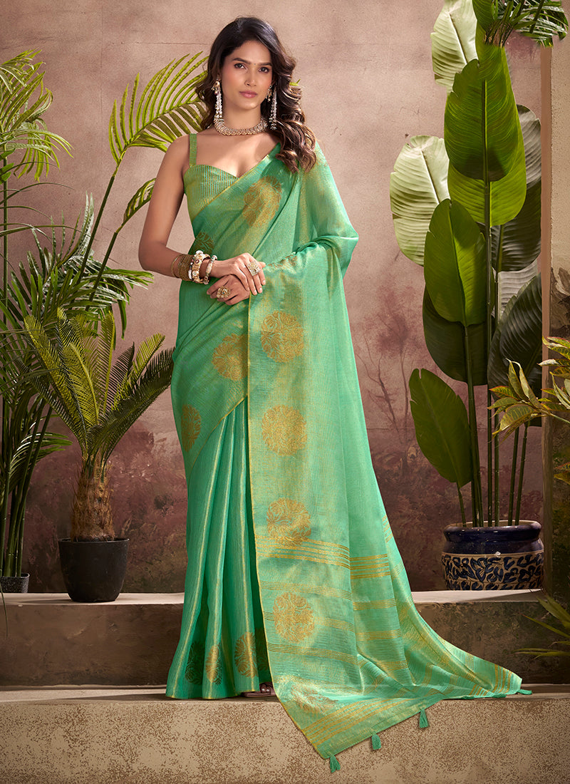 Kiri Silk Zari Weaving Party Wear Saree