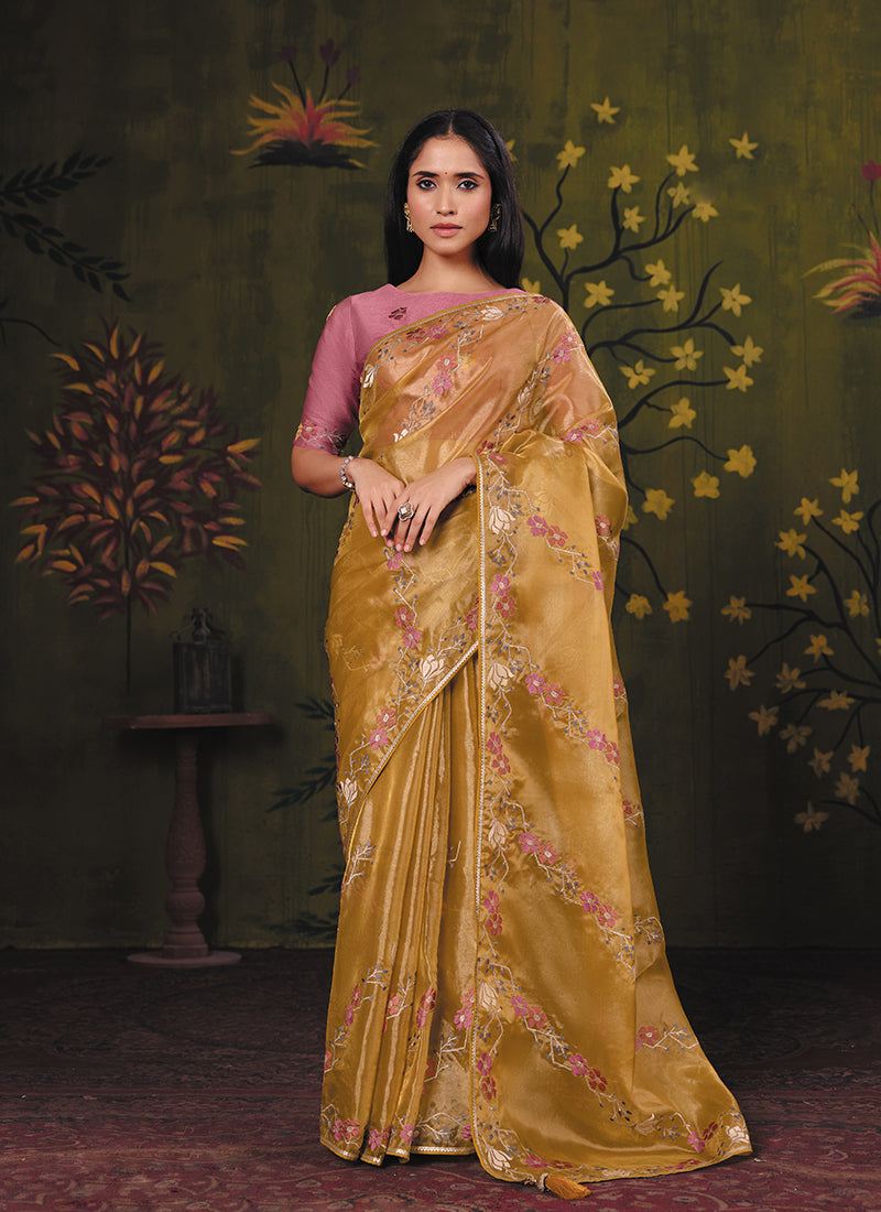 Embroidered Glamour Party Wear Saree