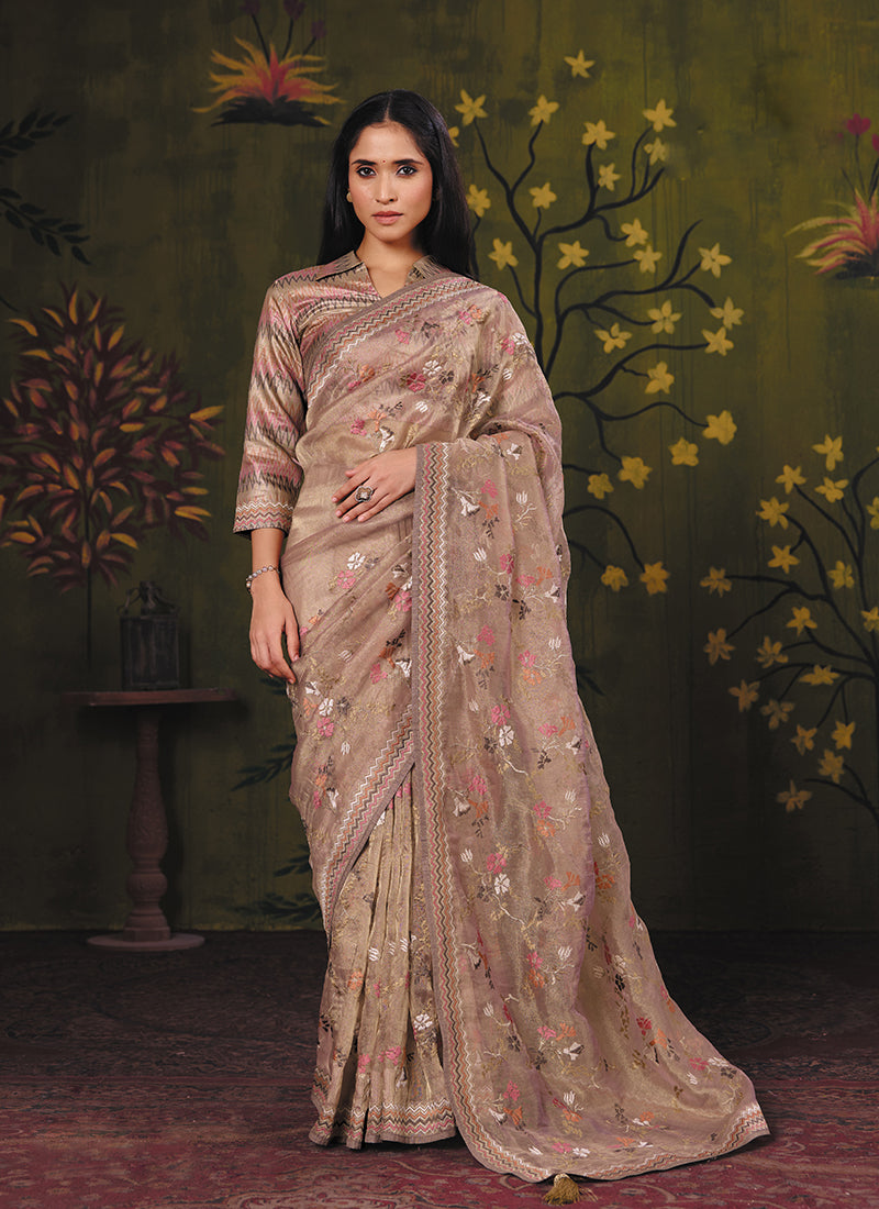Embroidered Glamour Party Wear Saree