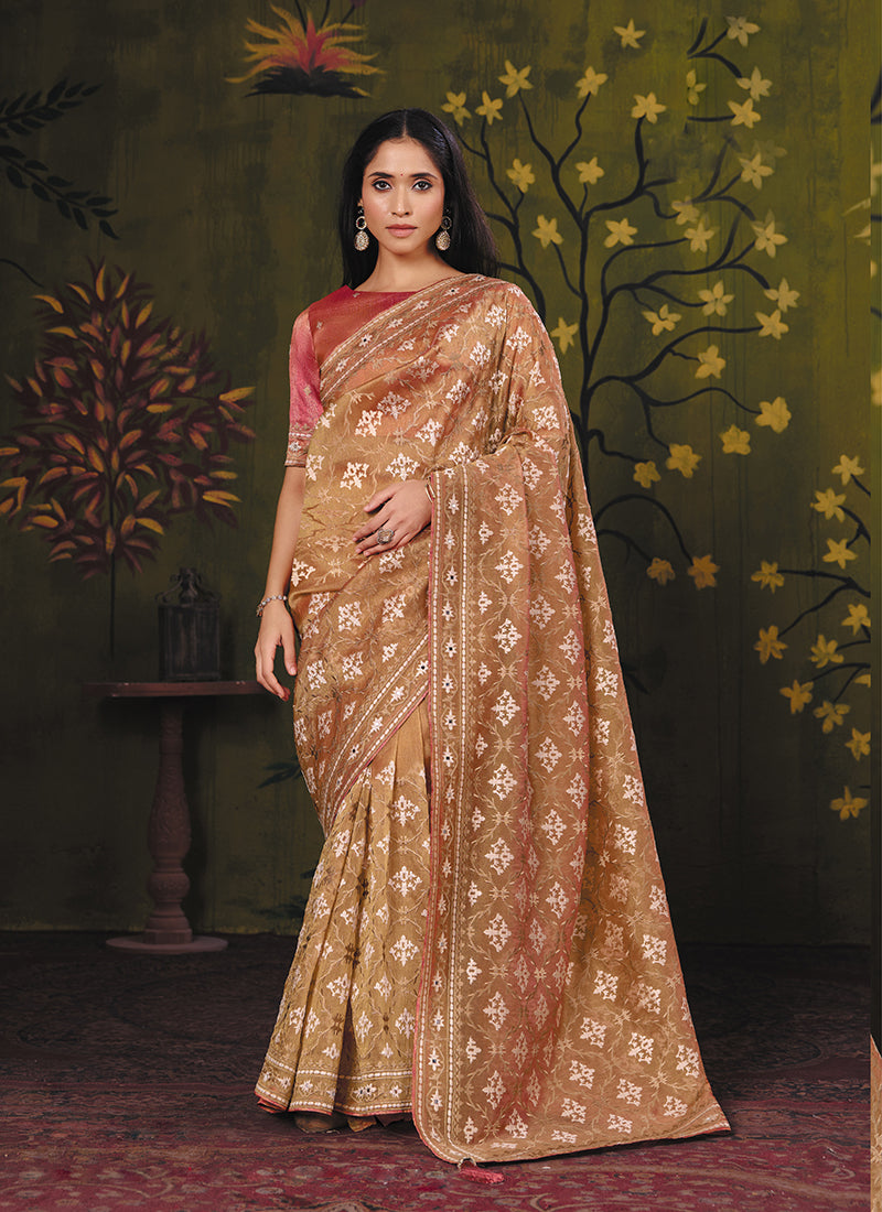 Embroidered Glamour Party Wear Saree