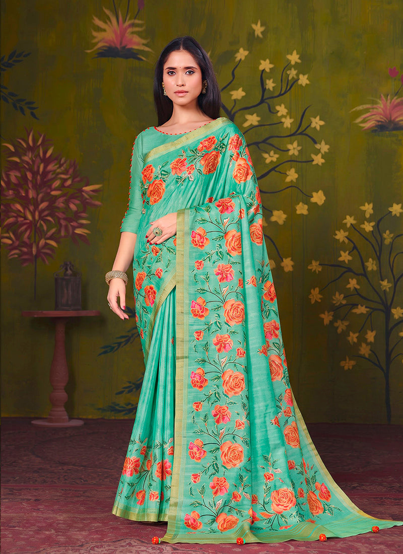 Embroidered Glamour Party Wear Saree