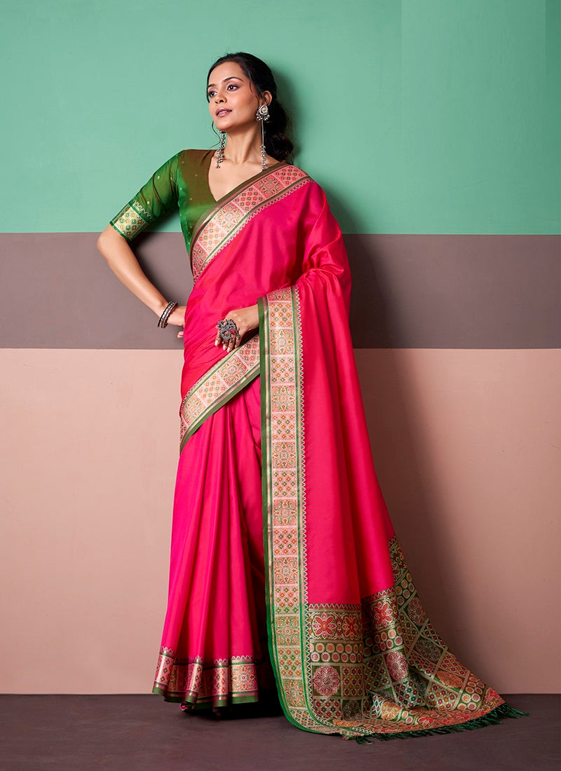 Patola Silk Printed Casual Wear Saree
