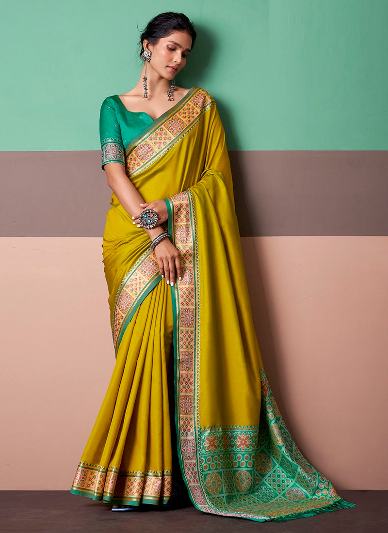 Patola Silk Printed Casual Wear Saree