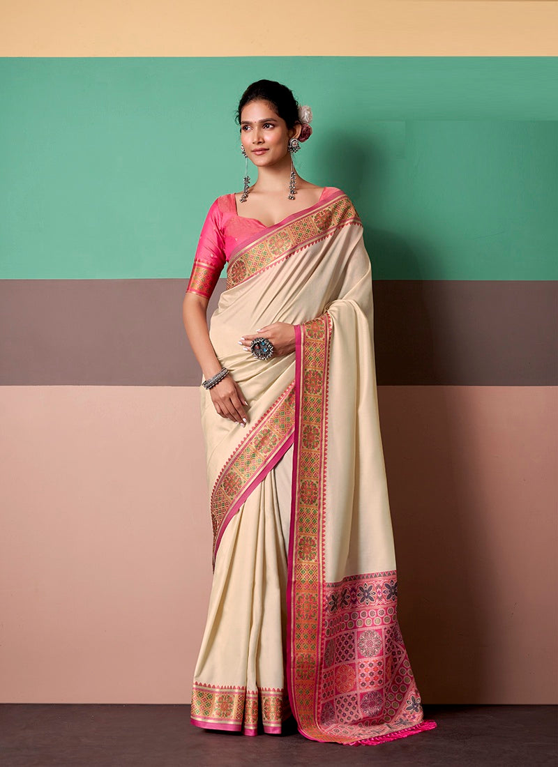 Patola Silk Printed Casual Wear Saree