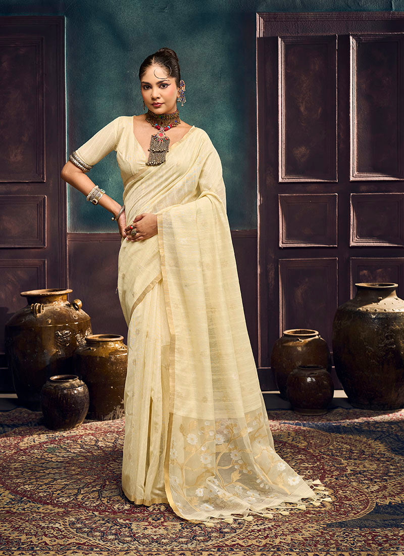 Munga Cotton Handloom Weaving Casual Wear Saree