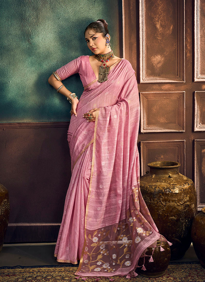 Munga Cotton Handloom Weaving Casual Wear Saree