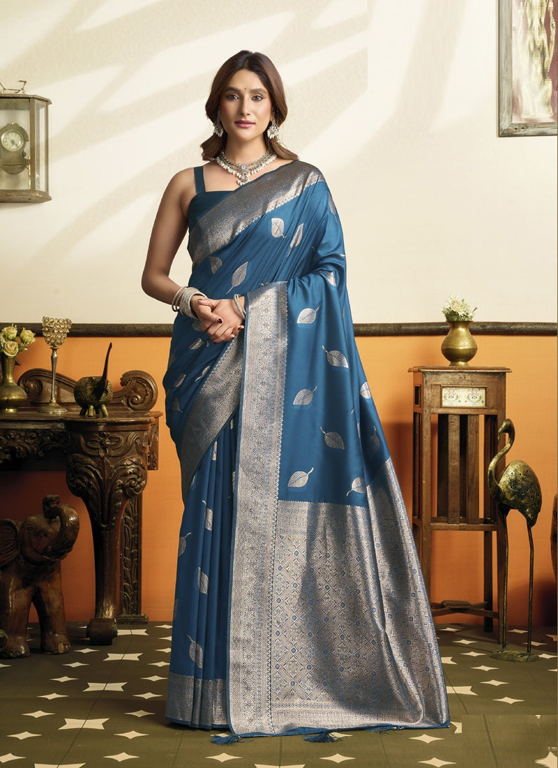 Soft Silk Saree with Tassels Festival Wear Saree