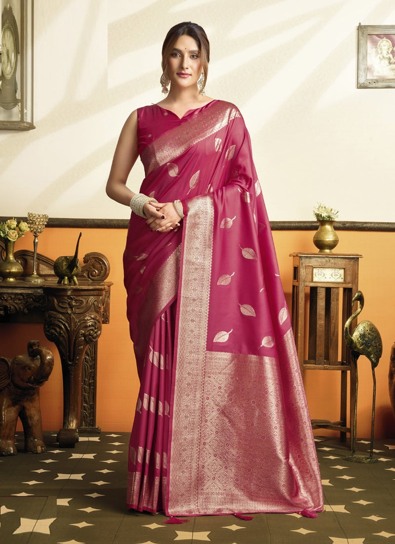 Soft Silk Saree with Tassels Festival Wear Saree