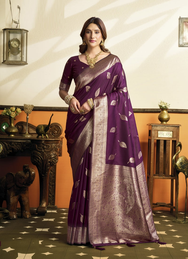 Soft Silk Saree with Tassels Festival Wear Saree