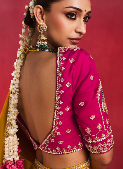 Fancy Soft Shimmering Sequin & Stone Work Party Wear Saree