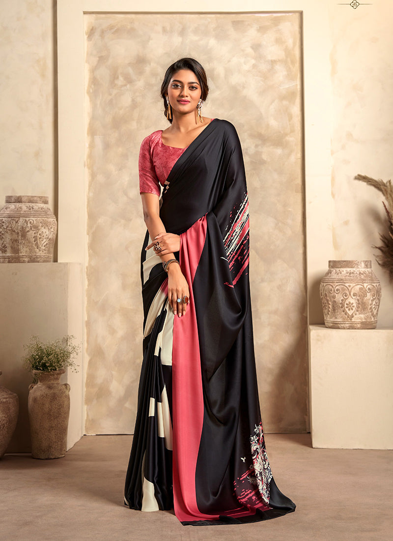 Printed Crepe Silk Saree