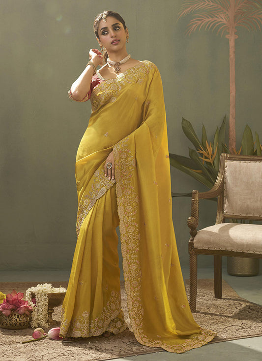Upada Silk Woven With Lace Border Designer Saree