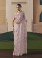Baby Pink Tissue Silk Heavy Designer Saree