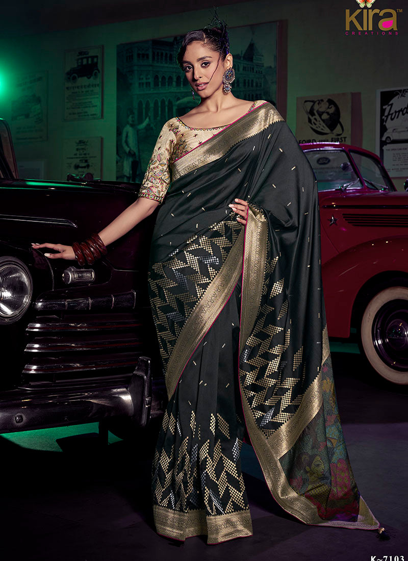 Viscose Silk With 3D Weaved Pallu Festival Wear Saree