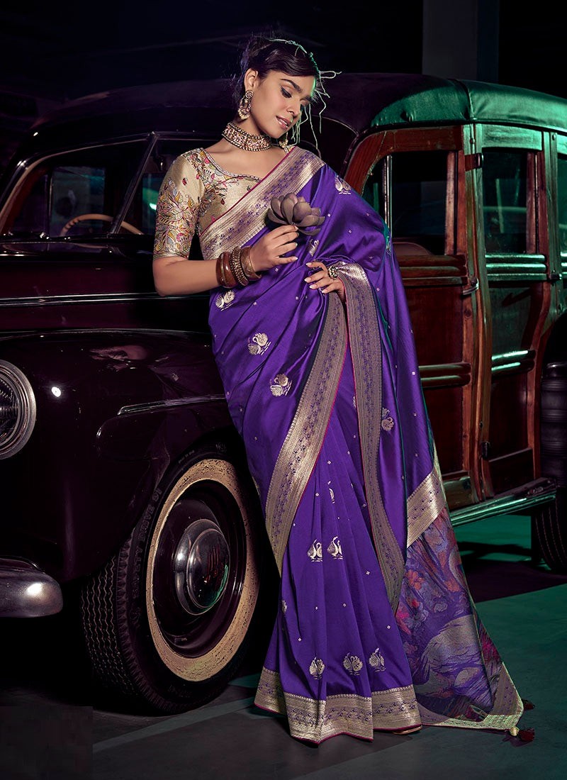 Viscose Silk With 3D Weaved Pallu Festival Wear Saree