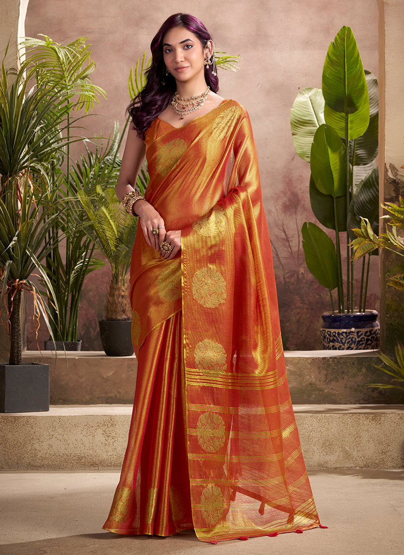 Kiri Silk Zari Weaving Party Wear Saree