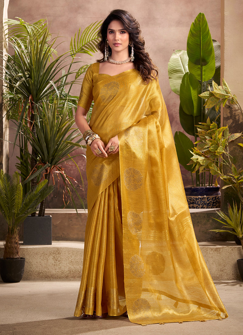 Kiri Silk Zari Weaving Party Wear Saree