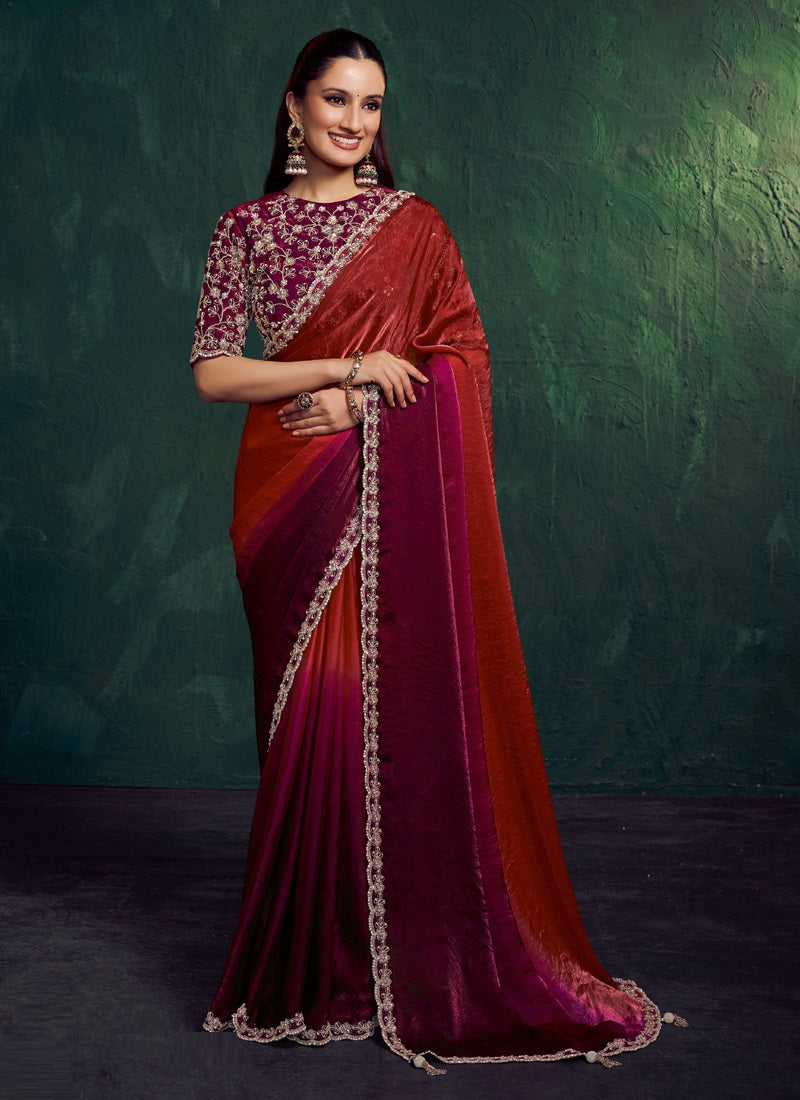 Elegant Designer Saree For Party & Festive Wear
