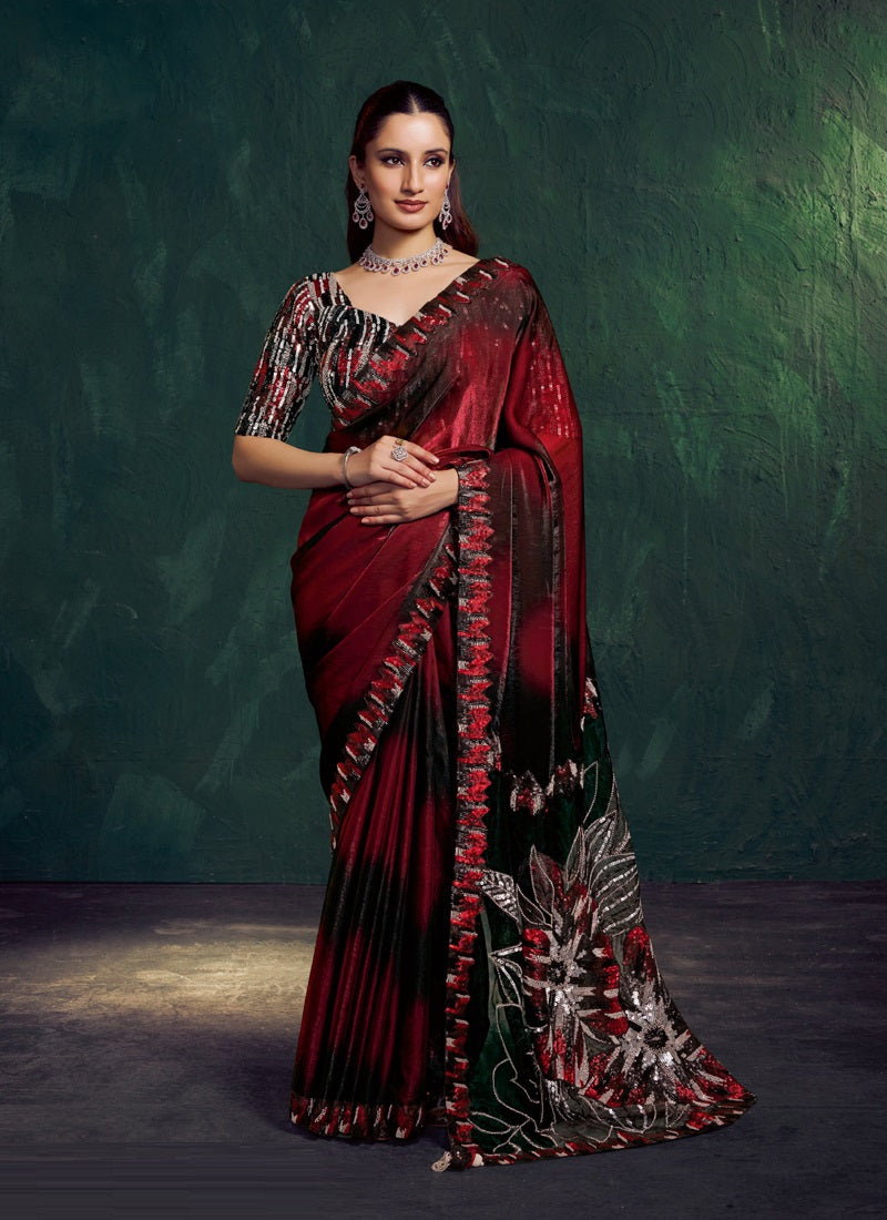 Elegant Designer Saree For Party & Festive Wear