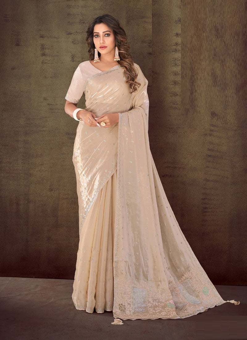 Designer Embroidered Party Wear Saree