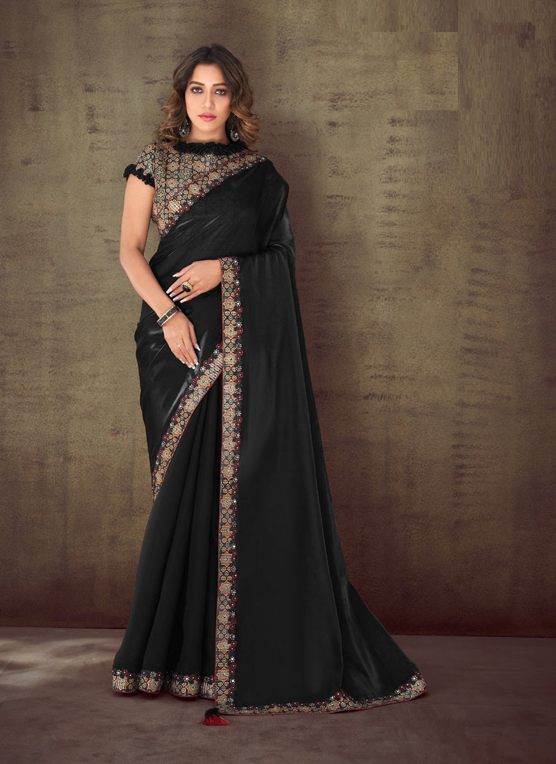 Designer Embroidered Party Wear Saree