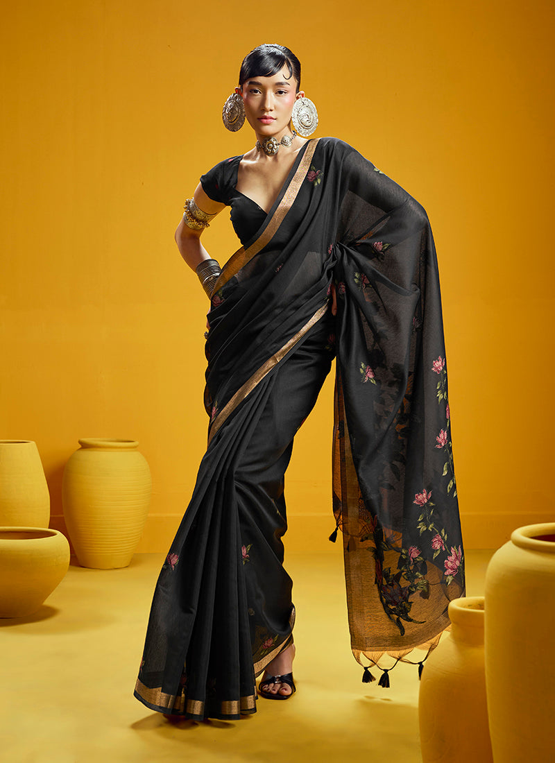 Munga Cotton Handloom Weaving Casual Wear Saree