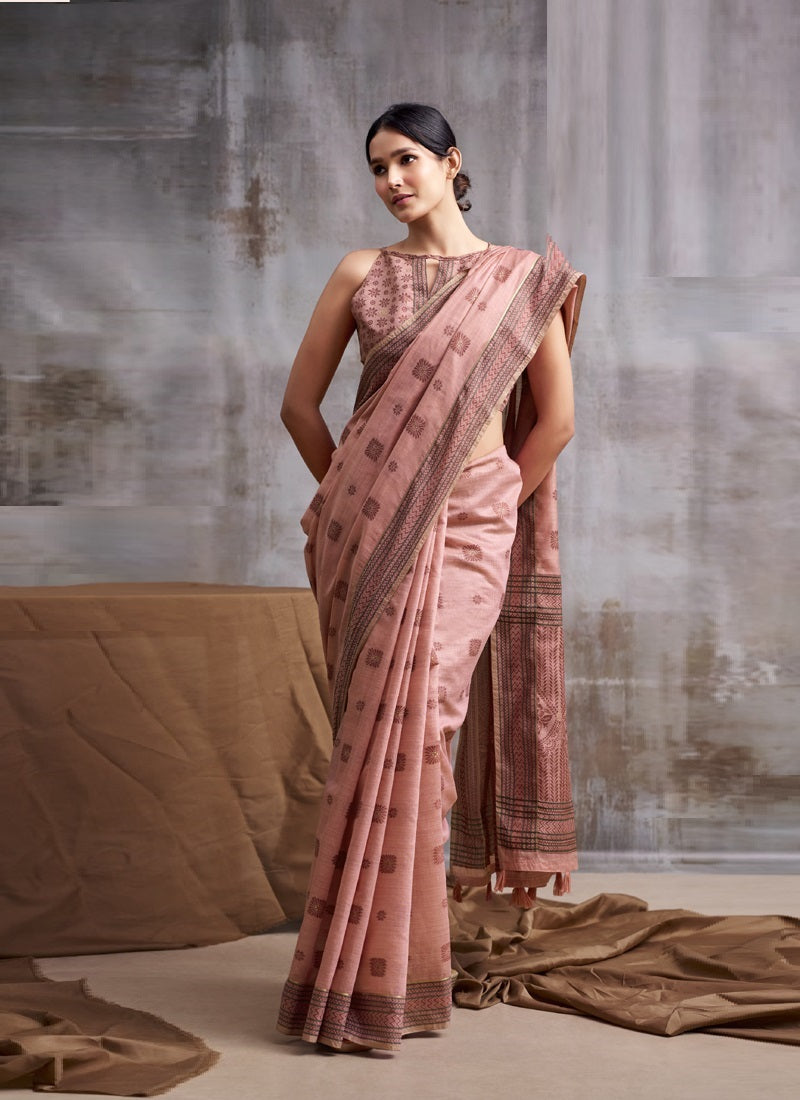 Soft Cotton Woven Saree Daily, Office & Festive Wear