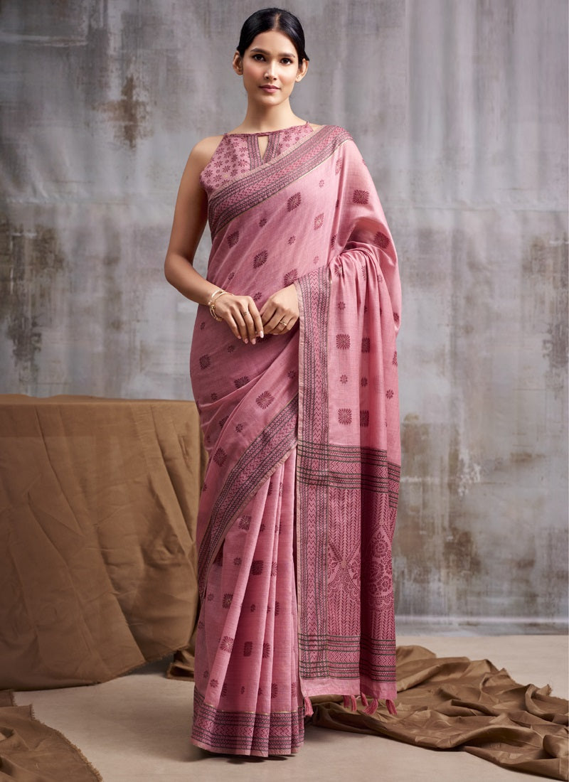 Soft Cotton Woven Saree Daily, Office & Festive Wear