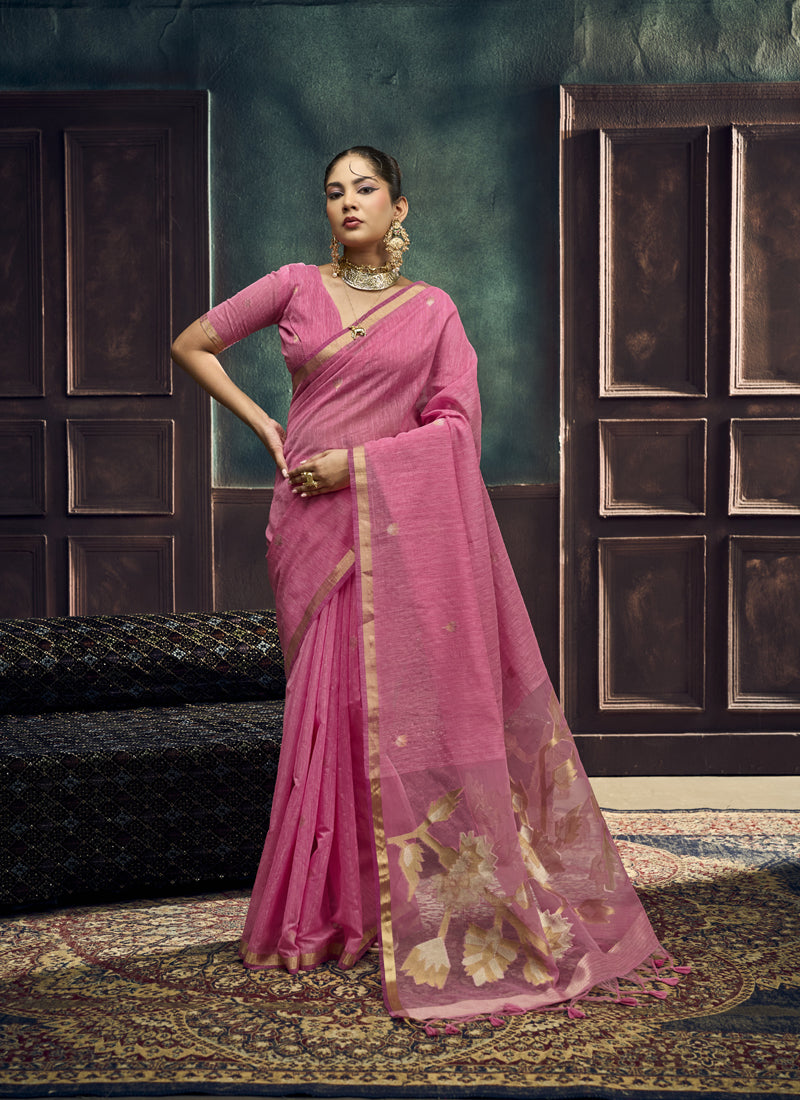 Pure Munga Silk Handloom Weaving Festival Wear Saree