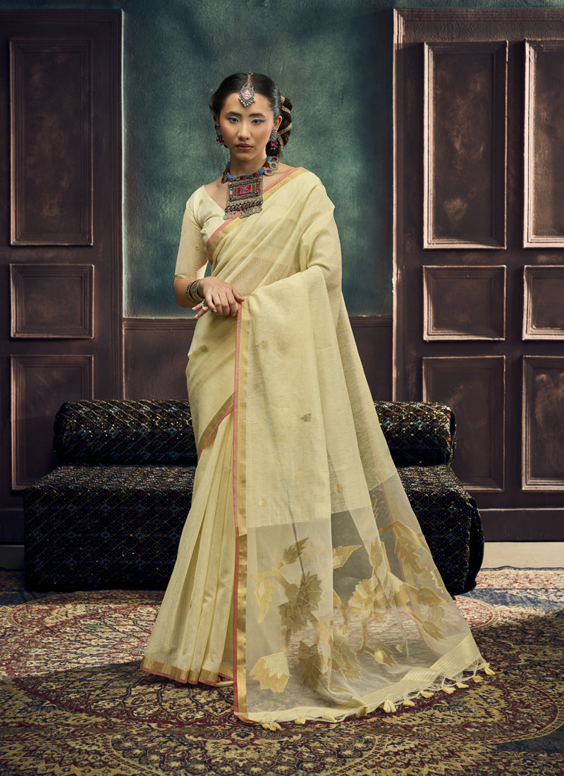 Pure Munga Silk Handloom Weaving Festival Wear Saree