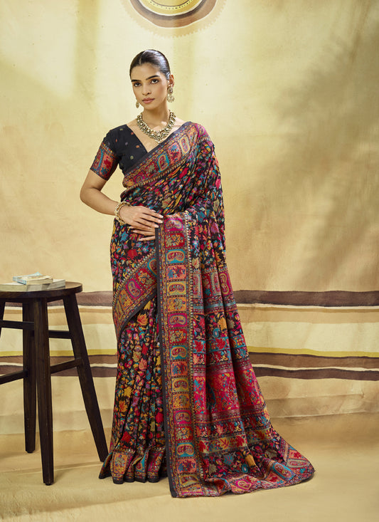 Modal Cotton Pashmina Weaving Festival Wear Saree