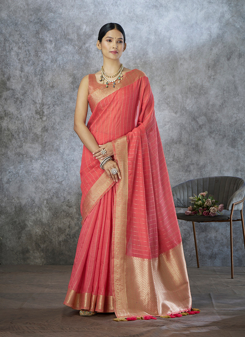 Cotton Silk Festival Wear Saree