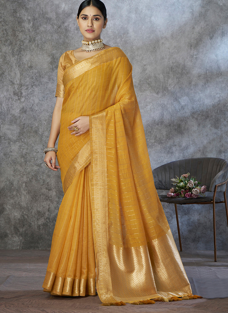 Cotton Silk Festival Wear Saree