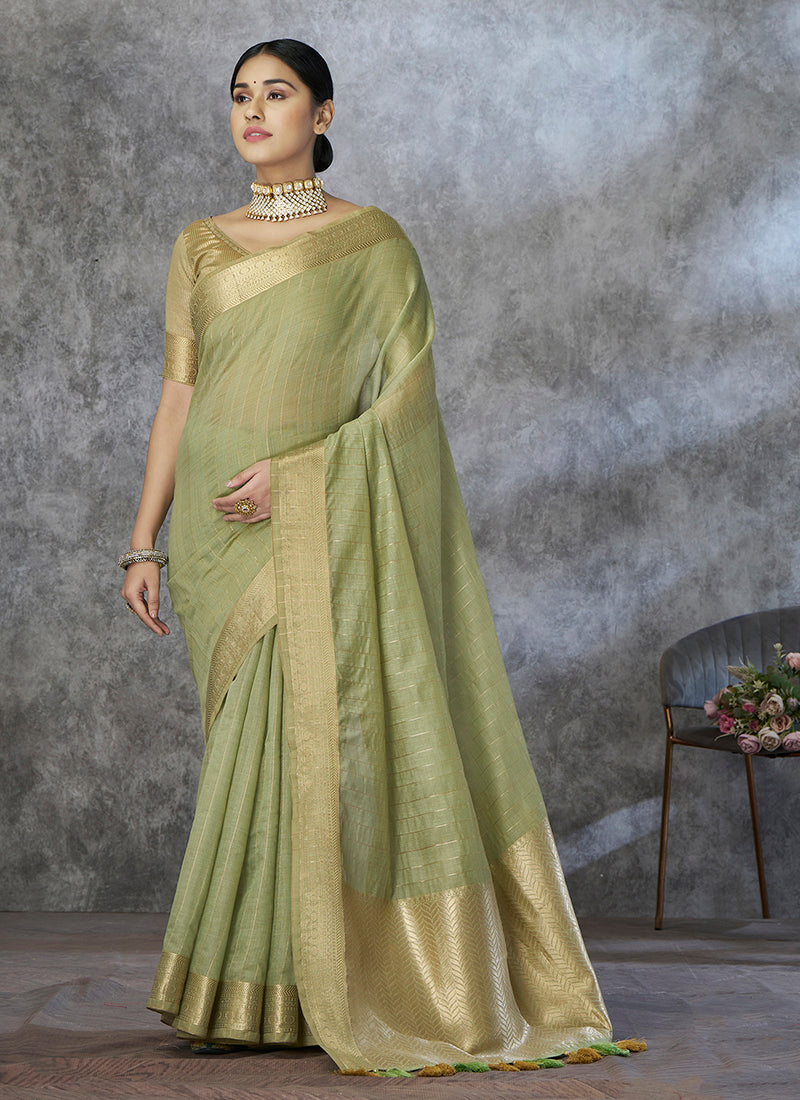 Cotton Silk Festival Wear Saree