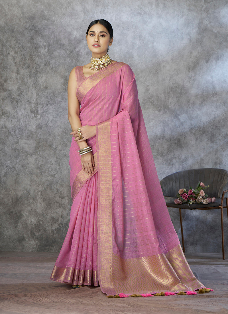 Cotton Silk Festival Wear Saree