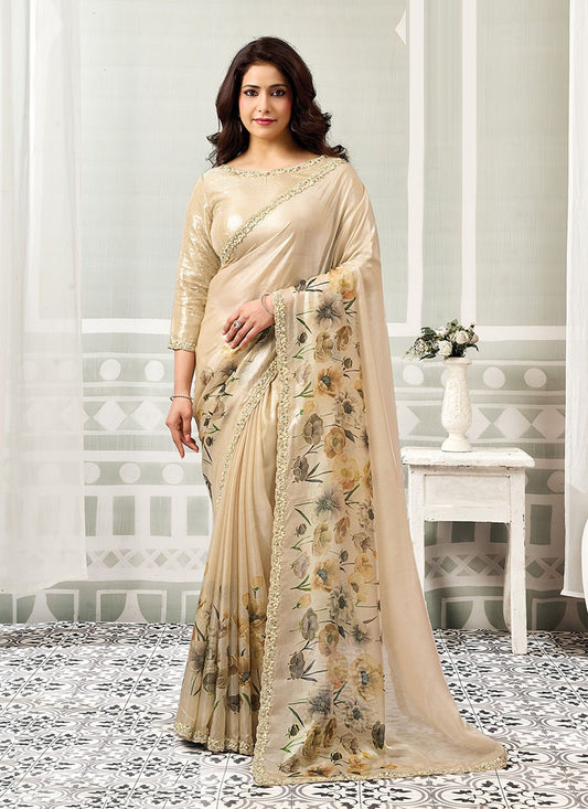 Elegant Fancy Fabric Designer Saree