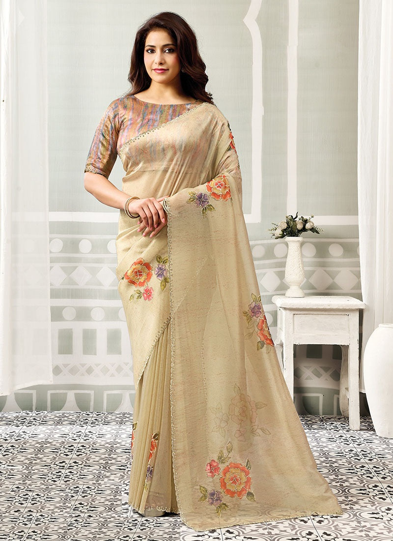 Elegant Fancy Fabric Designer Saree
