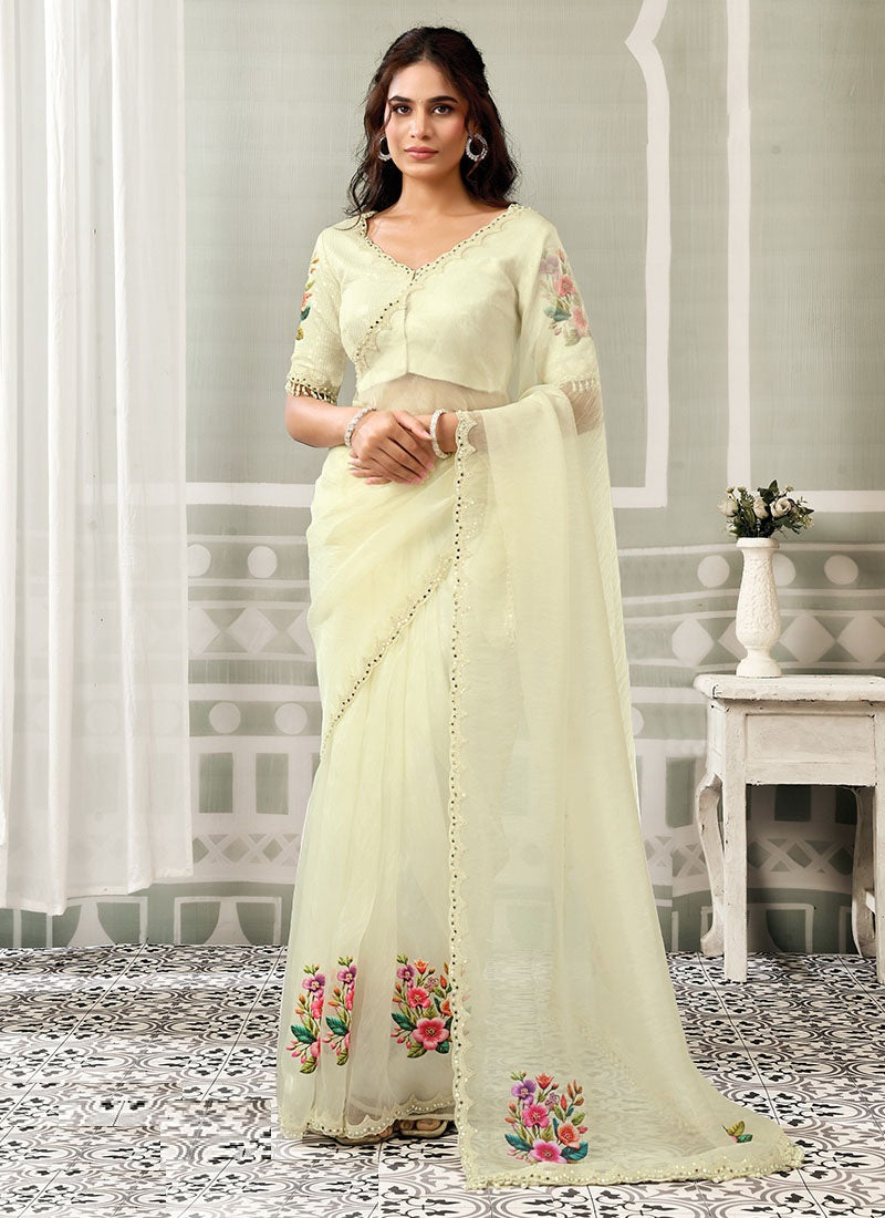 Elegant Fancy Fabric Designer Saree