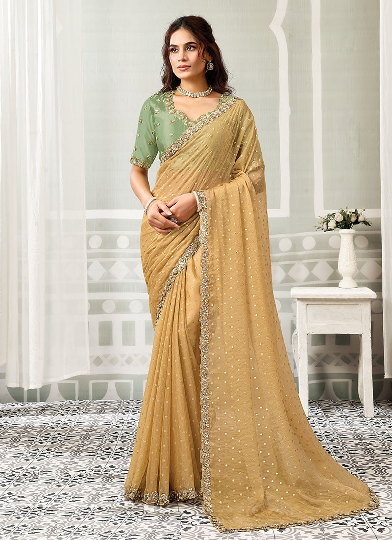 Elegant Fancy Fabric Designer Saree