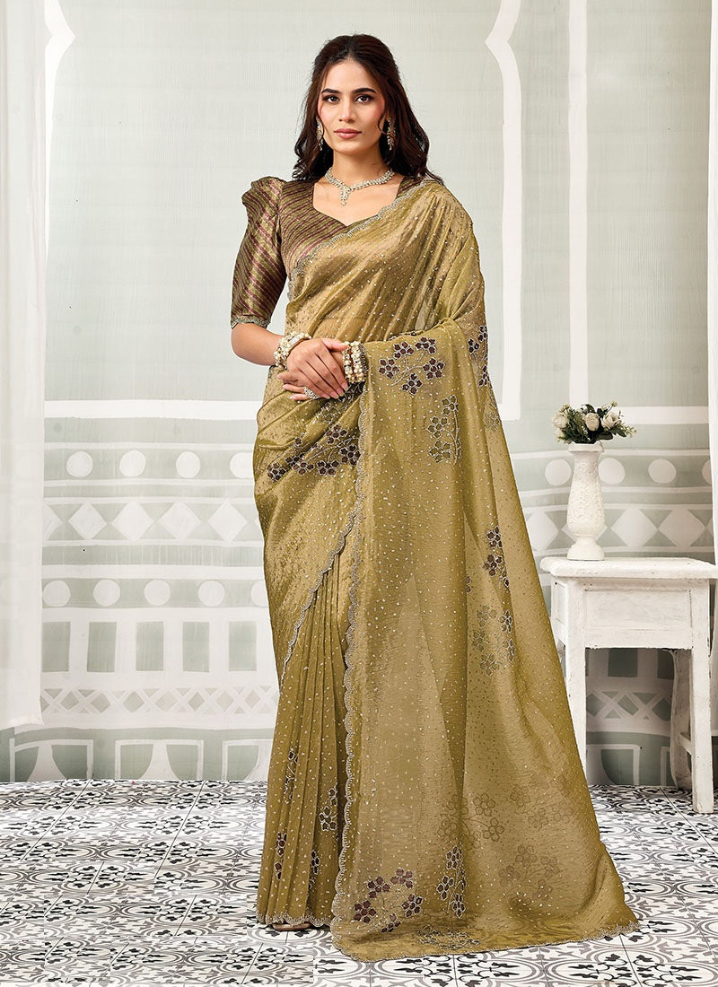 Elegant Fancy Fabric Designer Saree