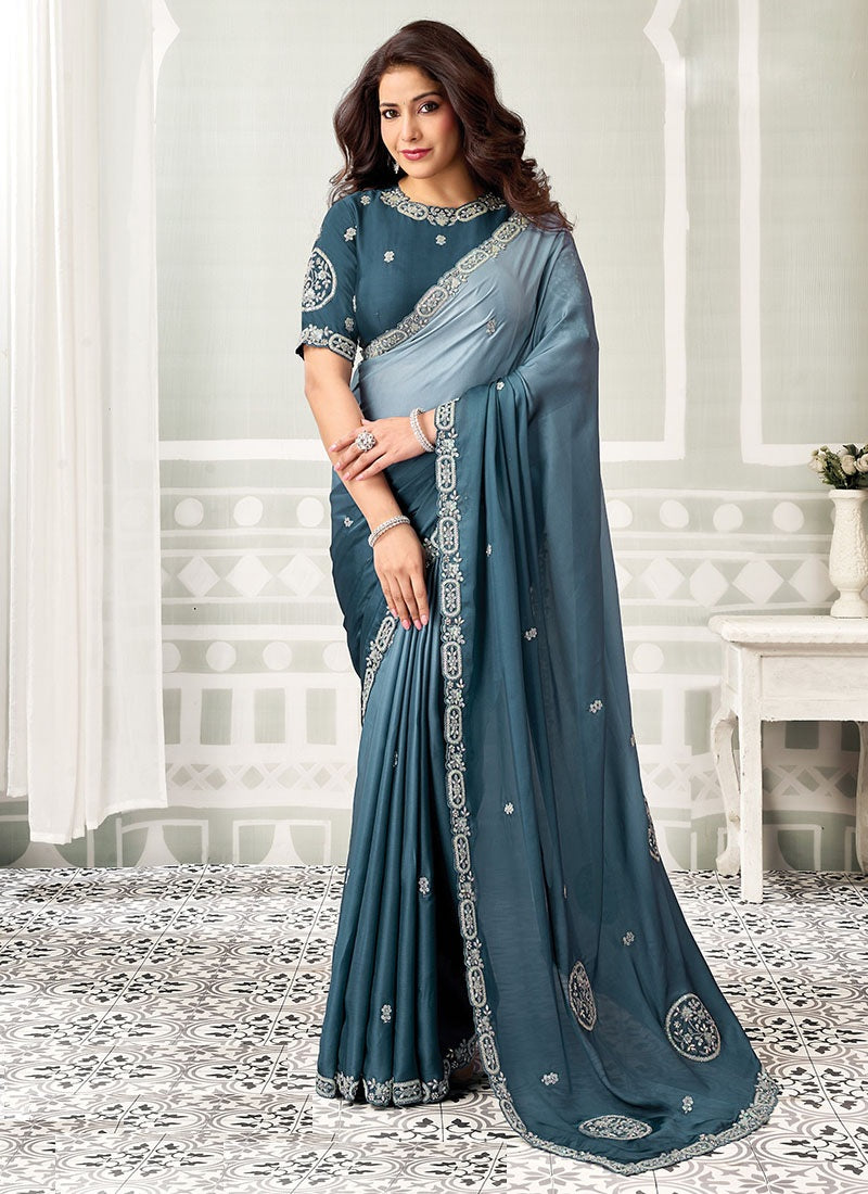 Elegant Fancy Fabric Designer Saree