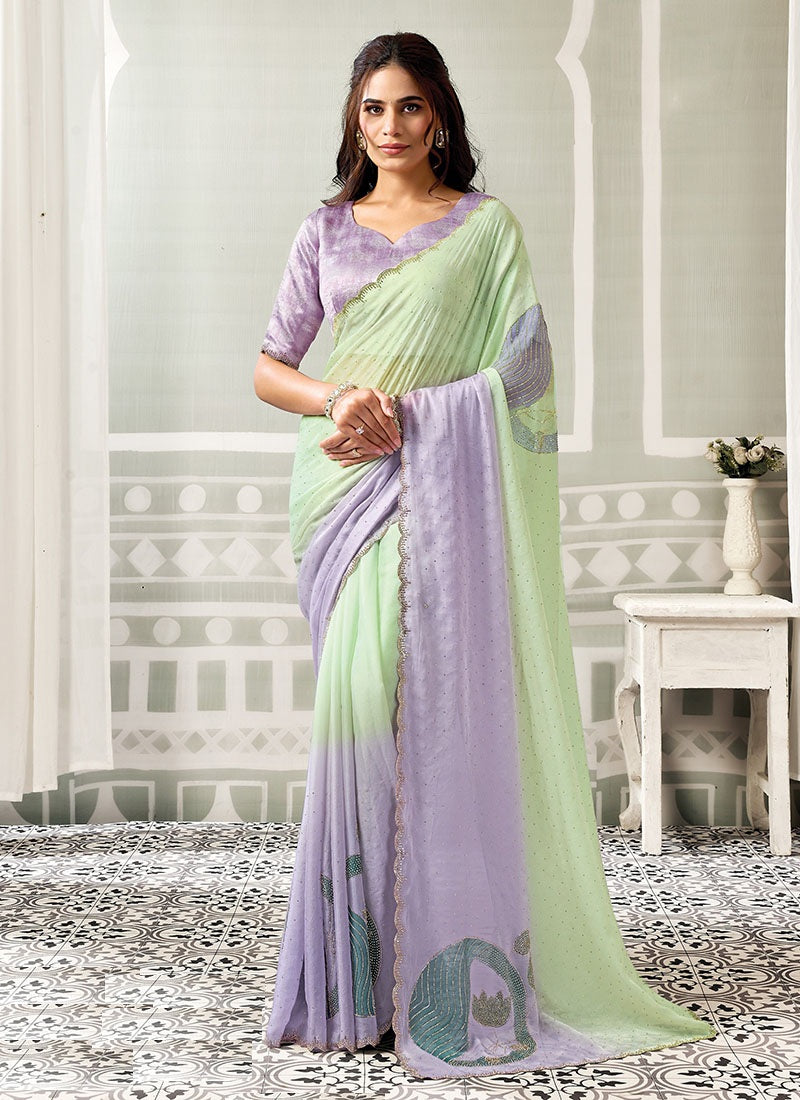Elegant Fancy Fabric Designer Saree