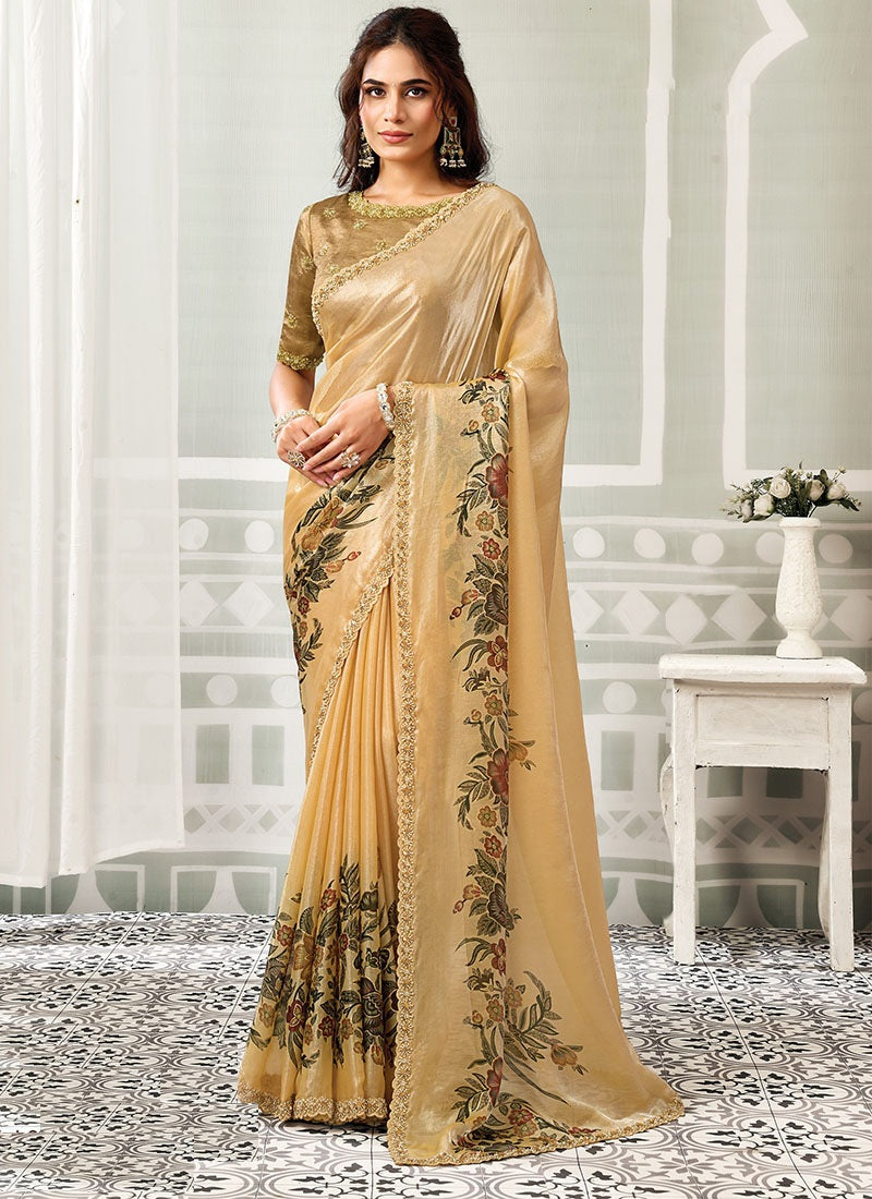 Elegant Fancy Fabric Designer Saree