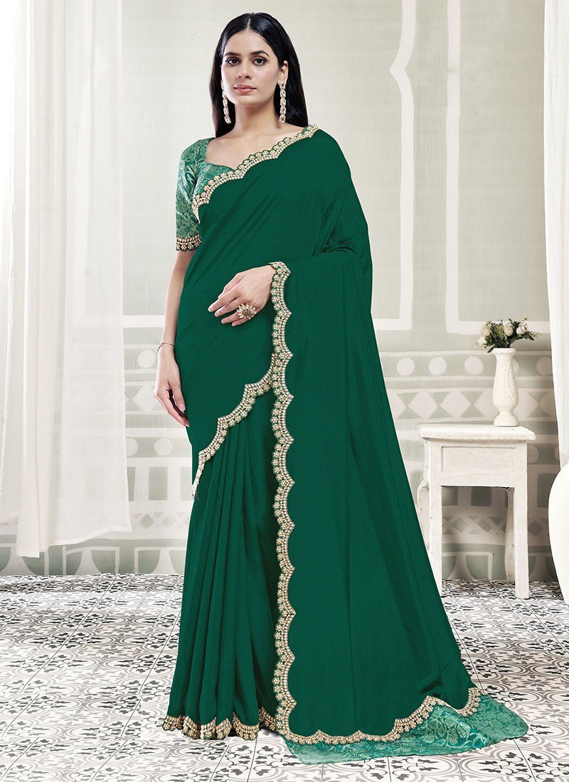 Elegant Fancy Fabric Designer Saree