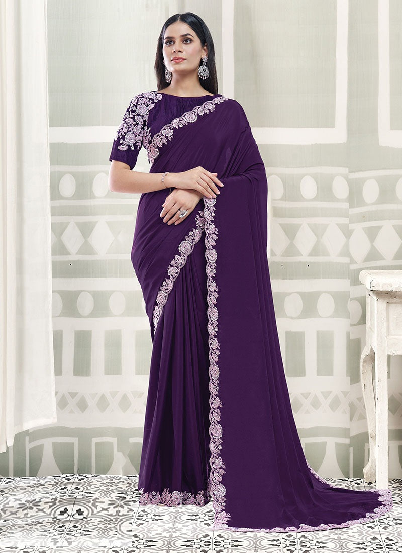 Elegant Fancy Fabric Designer Saree