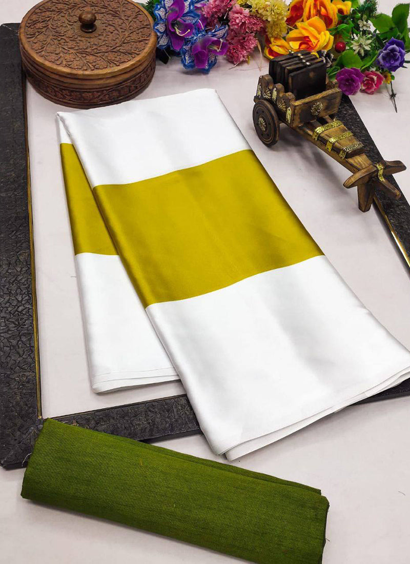 Multicolor Original Japan Devsena satin Saree Japan Satin Digital Print Blouse