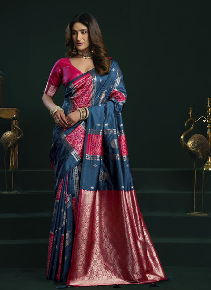 Soft Silk With Fancy Pumpum Saree