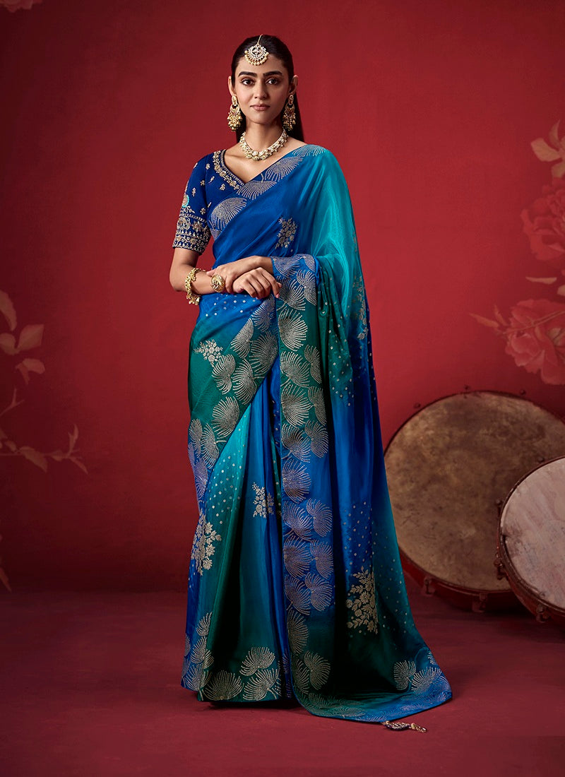 Dola Silk Zari Woven Party Wear Saree