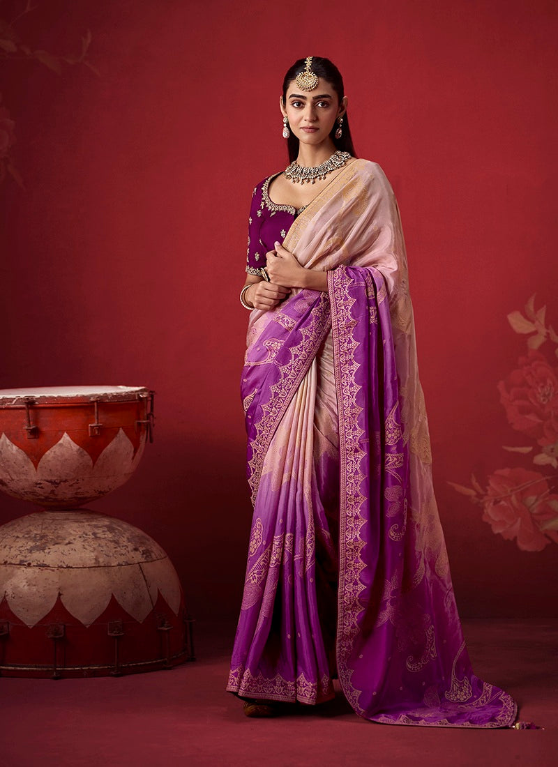 Dola Silk Zari Woven Party Wear Saree