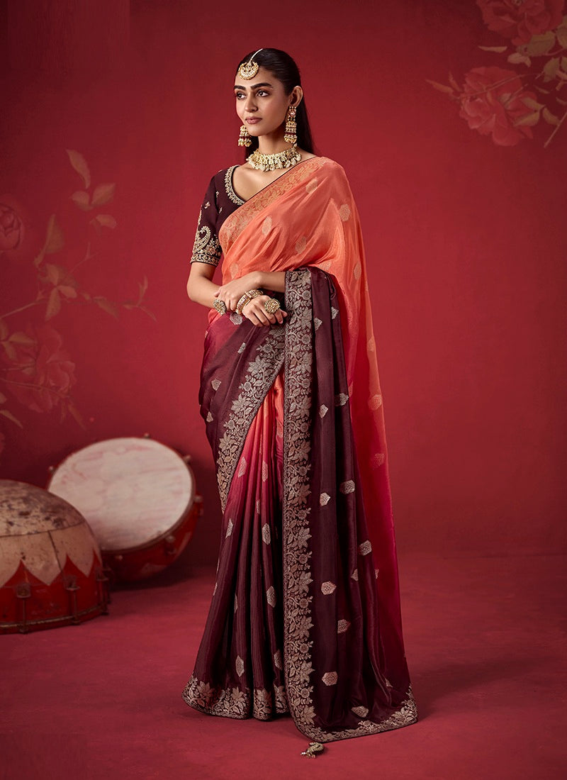 Dola Silk Zari Woven Party Wear Saree
